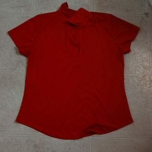 Dark Red Work Blouse/ Top